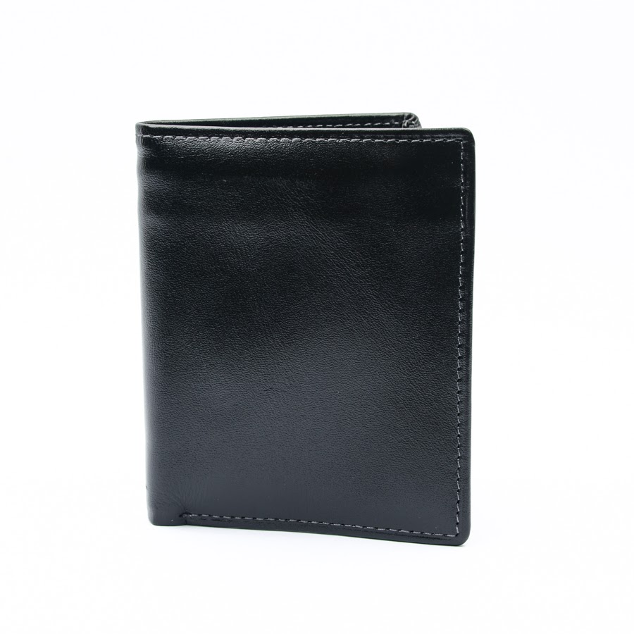 Ví da nam - VD025 - đứng - đen