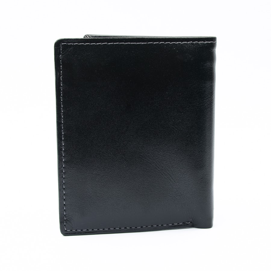 Ví da nam - VD025 - đứng - đen