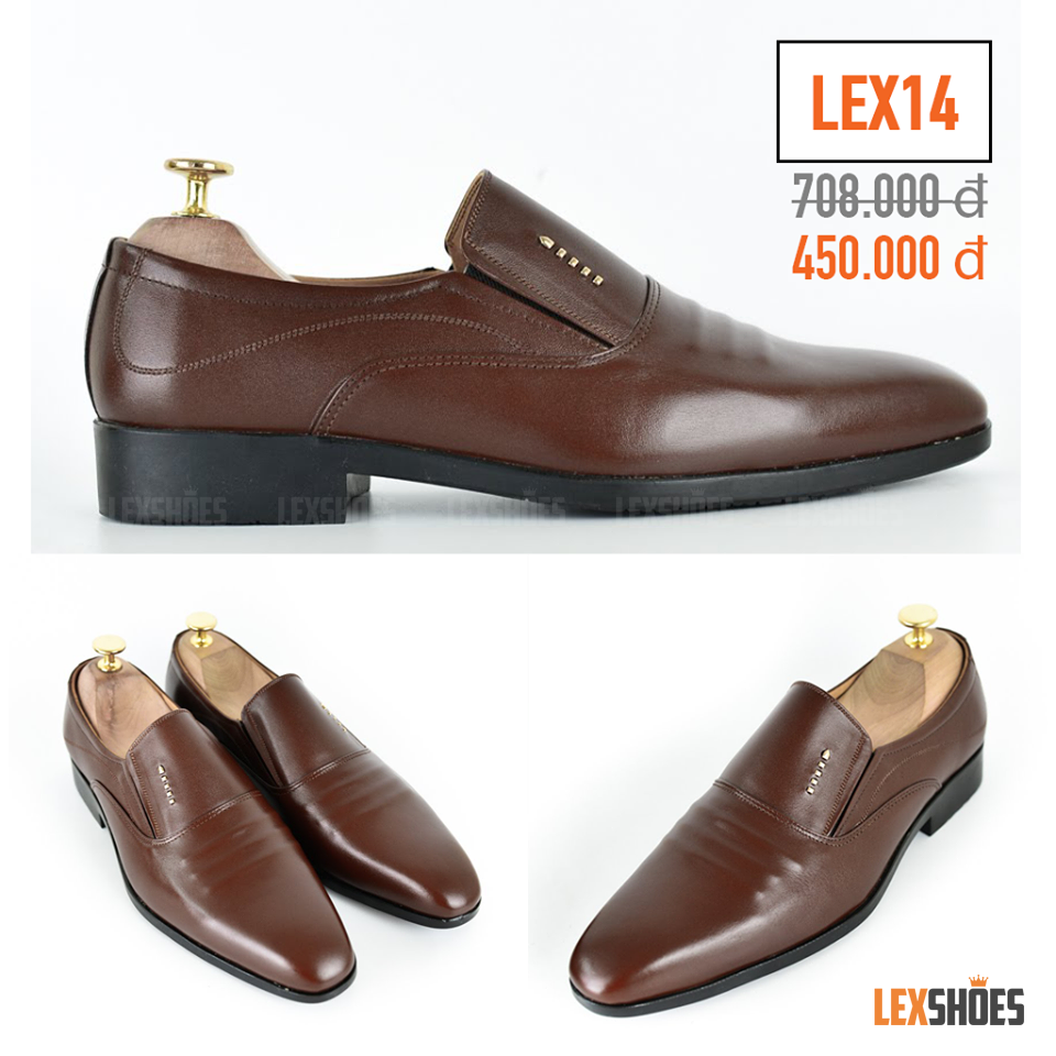 Giày da nam - LEX14 - nâu -1