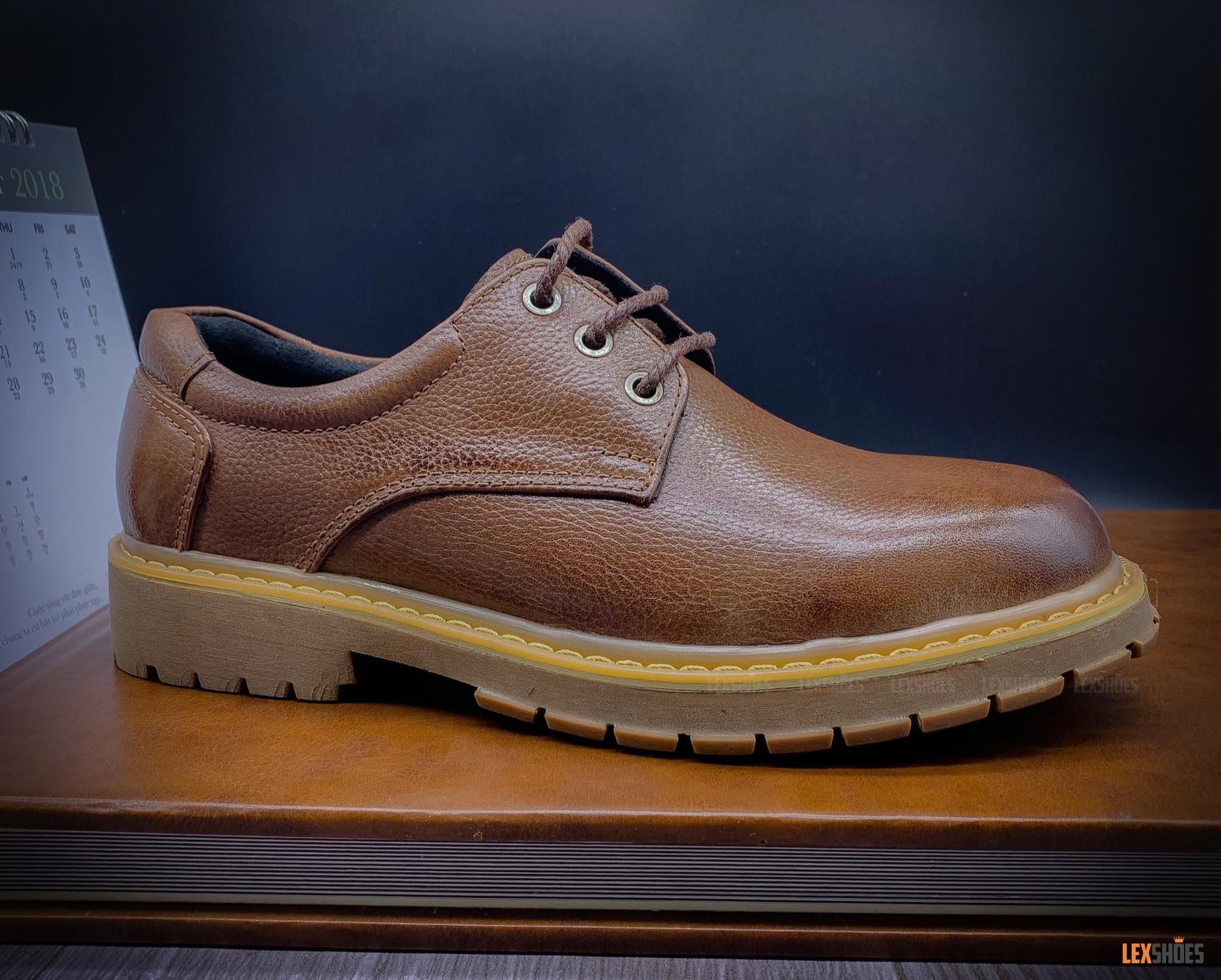 Giầy Đốc da thật LEX80 - NâuThấp