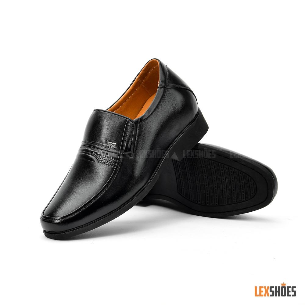 Giày da nam - LEX211 - đen- TCC-2