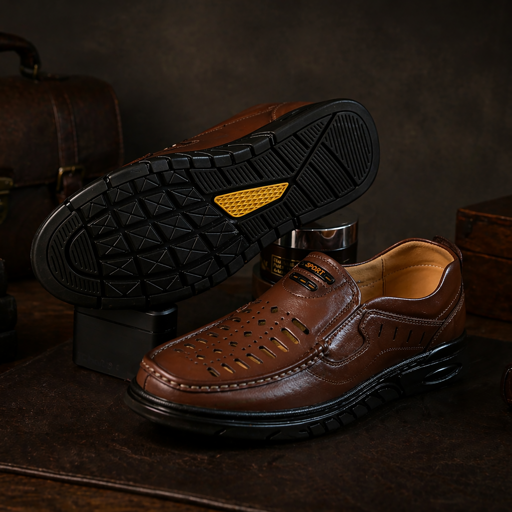 Giày hè da bò LS13