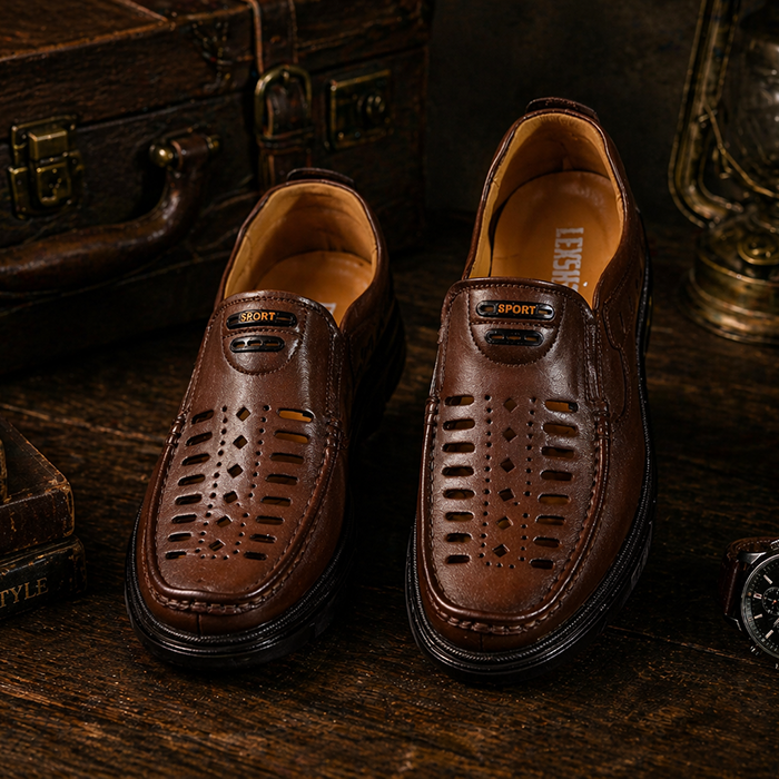 Giày hè da bò LS13