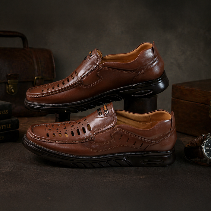 Giày hè da bò LS13